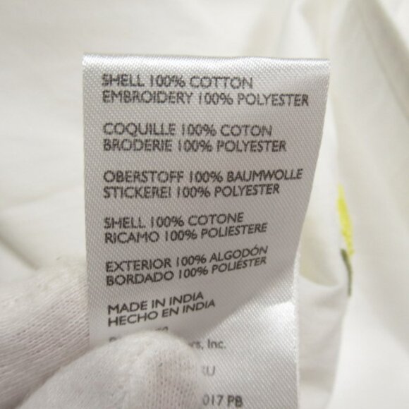 Anthropologie Maeve Embroidered Button Down Blouse White XL - Picture 12 of 13